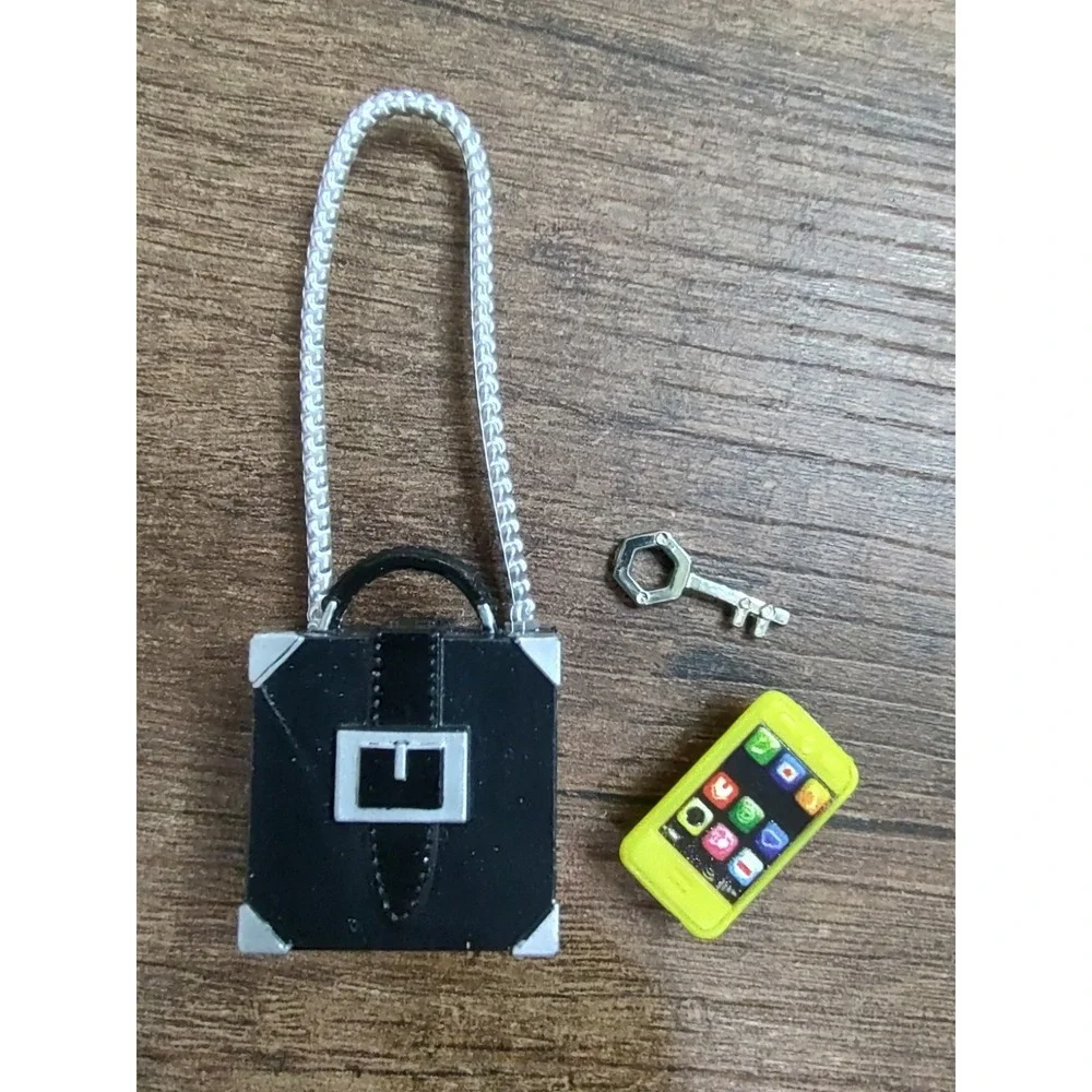 Lol Surprise Omg Doll Accessory Lot Alt Grrrl Girl Purse Handbag Cell Phone Key